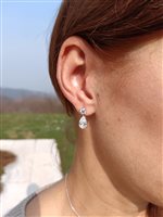 Vicenza - Piazzetta Palladio 2 - Pendientes Crivelli Mujer in Oro blanco Diamante 3.00 Ct 171-3051 - 171-3051